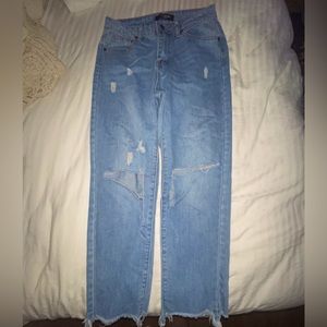 AMERICAN BAZI ripped mid rise jeans size 1